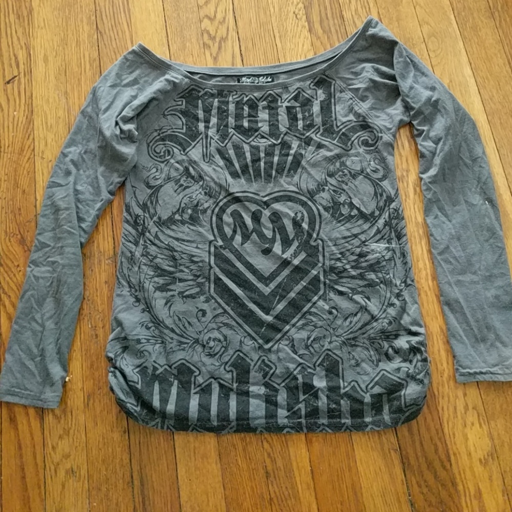 Metal Mulisha Off-the-Shoulder top